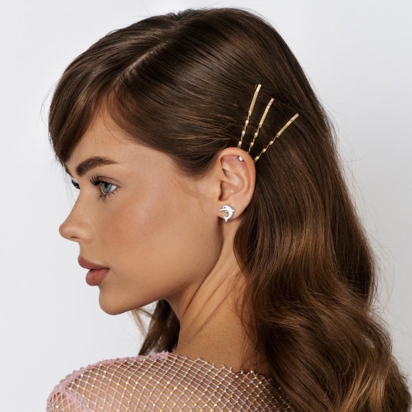 Ohrring mit Delfin Sterling Silber 925 EP-1112