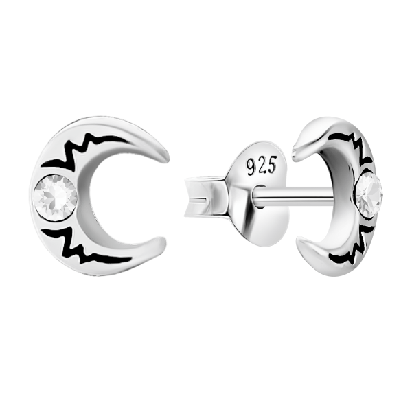 Ohrring mit Mond Sterling Silber 925 E-15565