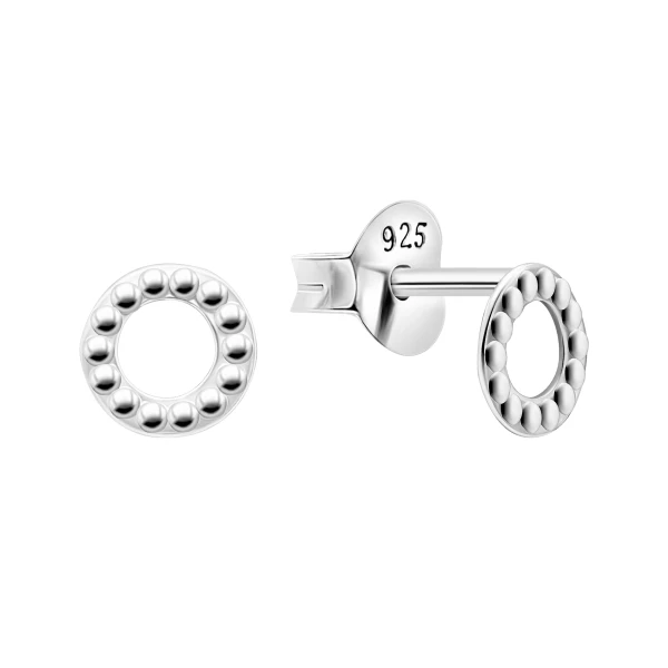 Ohrring mit Kreis Sterling Silber 925 EP-2757