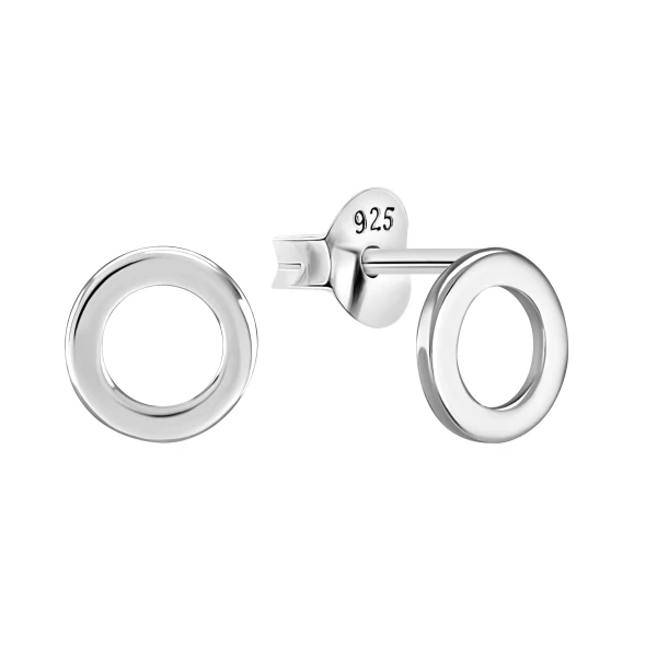 Ohrring mit Kreis Sterling Silber 925 EP-2924