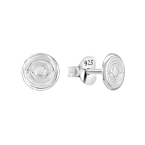 Ohrring mit Muster Sterling Silber 925 EP-3564