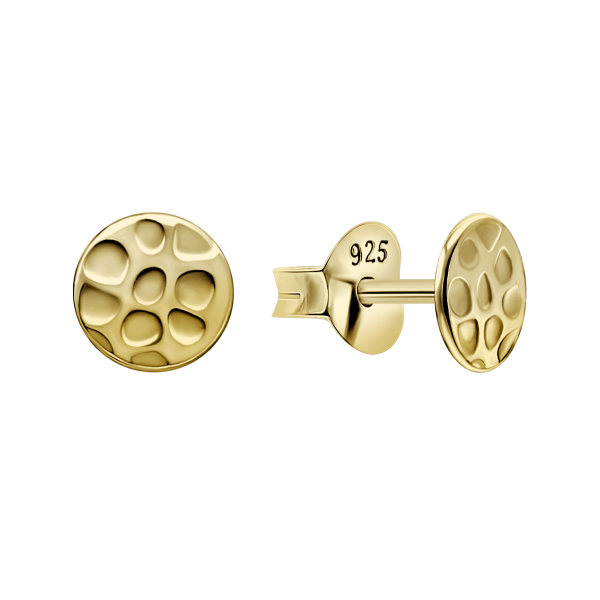 Ohrring mit Muster Gold Sterling Silber 925 EP-5736