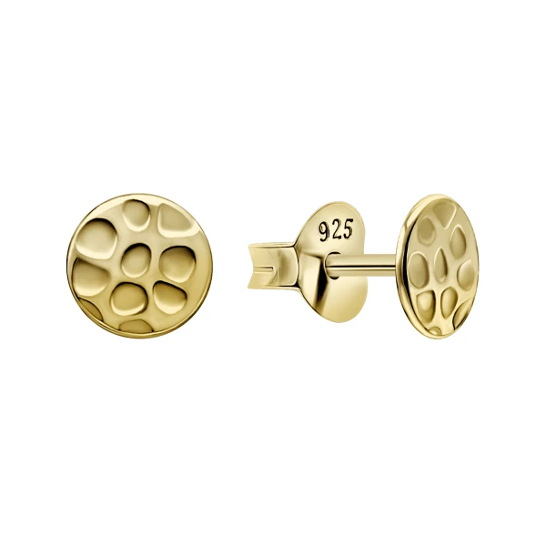 Ohrring mit Muster Gold Sterling Silber 925 EP-5736