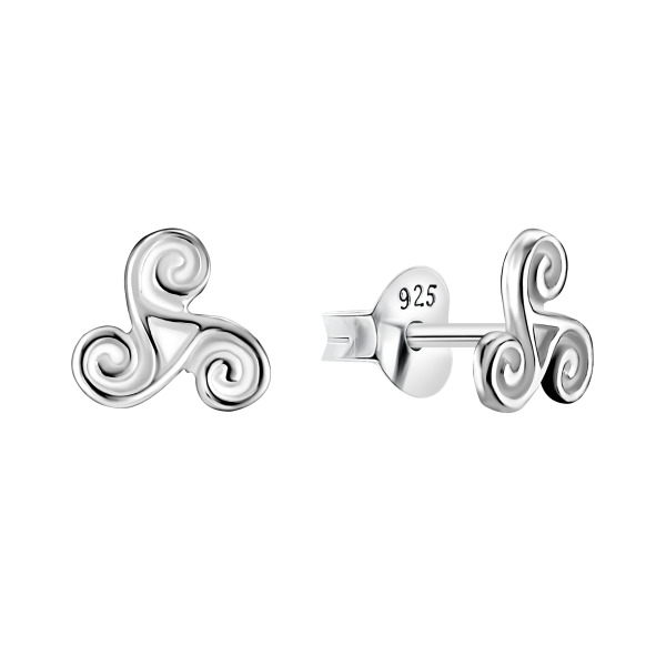 Ohrringe mit Muster Sterling Silber 925 EP-624