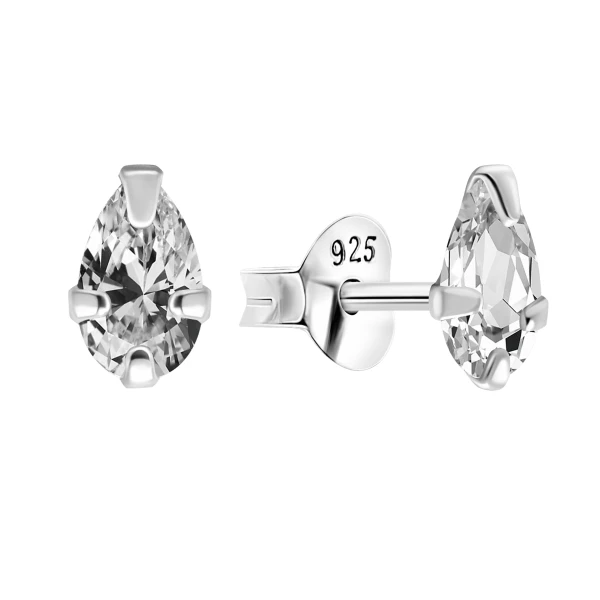 Ohrring mit Ovalen Stein Sterling Silber 925 EZ-1076