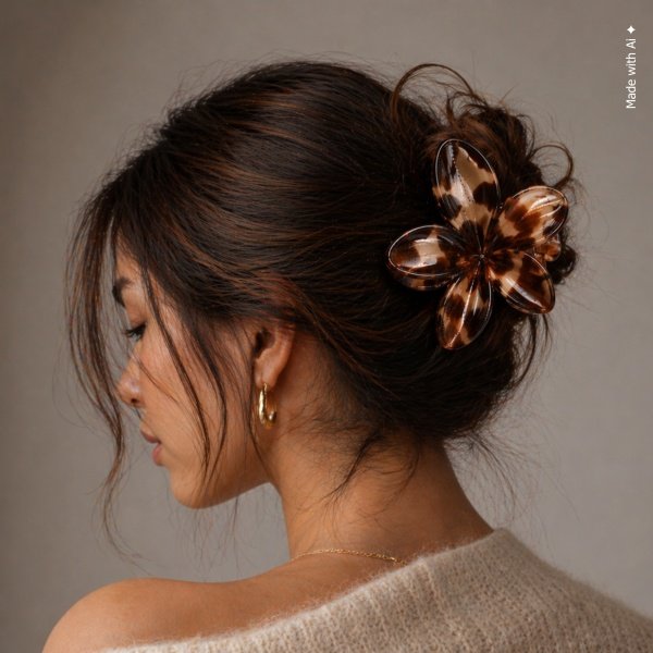 Flower Claw Clip - Hawaiian Style