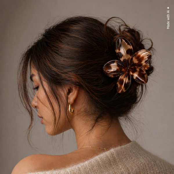 Flower Claw Clip - Hawaiian Style
