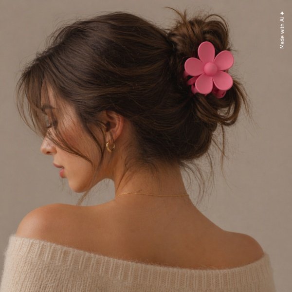 Flower Claw Clip - Assorted Colors