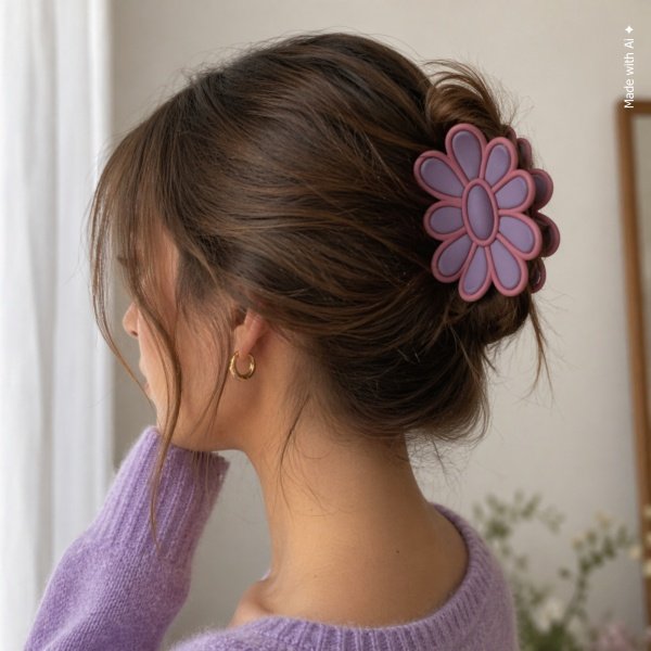 Floral Claw Clip – Assorted Colors