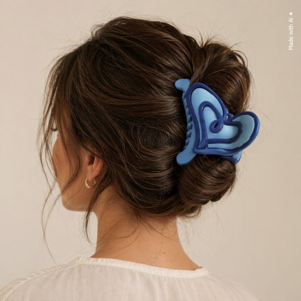 Heart Claw Clip – Assorted Colors