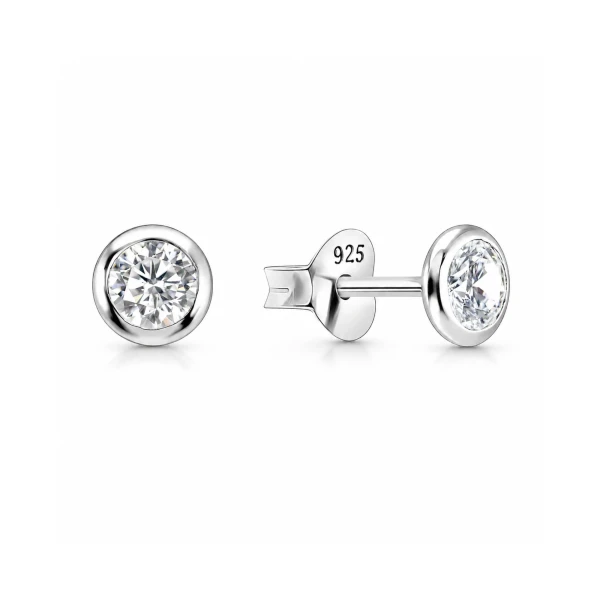 Zirkonia-Ohrstecker aus 925 Sterling Silber – EZ-1726