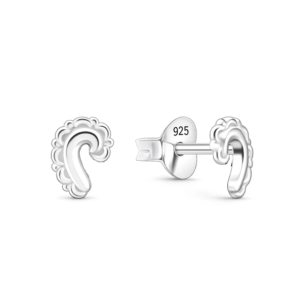 Wellen-Ohrstecker aus 925 Sterling Silber – EP-3618