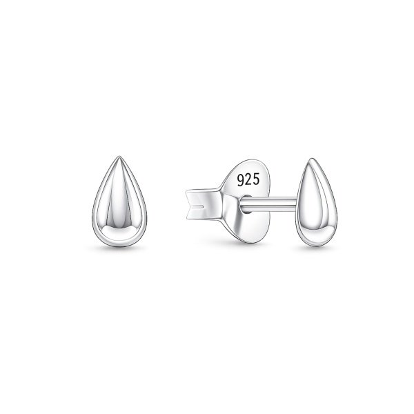 Silber 925 Ohrstecker in Tropfenform – EP-3915