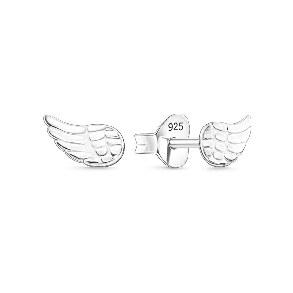 Flügel-Ohrstecker aus 925 Sterling Silber – EP-3937