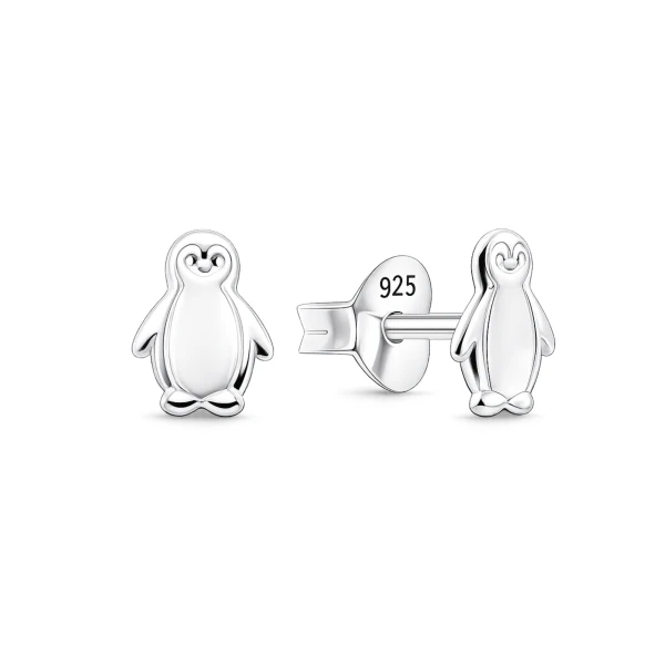Pinguin-Ohrstecker aus 925 Sterling Silber – EP-3995