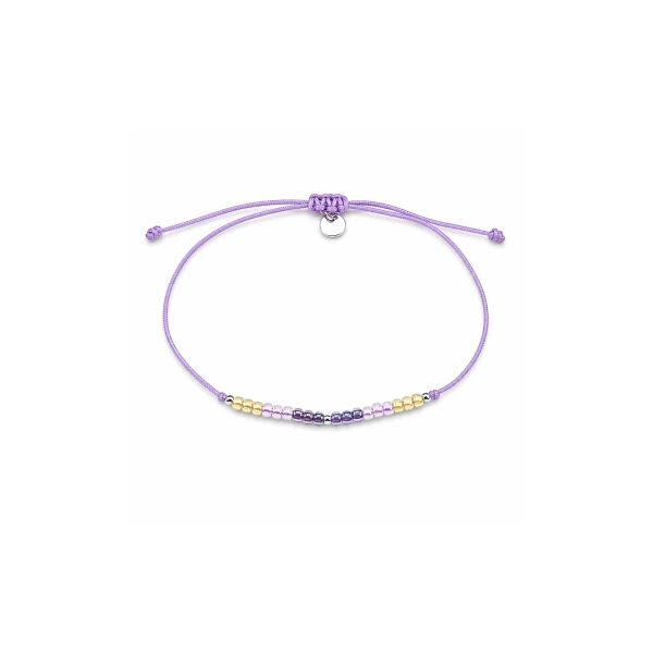 Lila Perlenarmband mit schimmernden Perlen – BL-8384