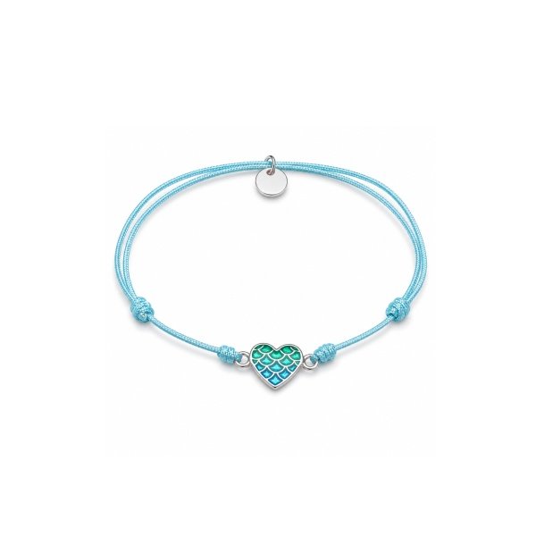 Blaues Armband mit Herz-Anhänger – BL-8389